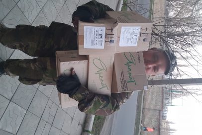 Волонтери Бахмуту Українського передали допомогу до бійців батальйону "Айдар"